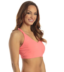 Next by Athena Women's Groove Longline Bikini Top (D Cup)