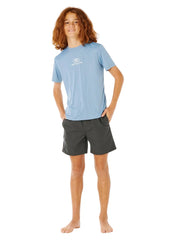 Rip Curl Boys' Icons Surflite UPF 50+ Short Sleeve Rash Guard (Big Kid)