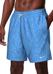 Nike Men's Breaker Tossed Swoosh 16" Volley Swim Trunk