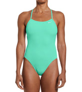 Nike Women's HydraStrong Lace Up Tie Back One Piece Swimsuit