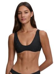 Polo Ralph Lauren Women's Logo Jacquard Deep Scoop Bralette Bikini Top