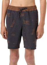O'Neill Boys' Hermosa Phantom Retro 16" Elacstic Waist Swim Trunk (Big Kid)