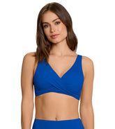 Jantzen Women's Solids Vera Surplice Bikini Top Cobalt