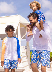 Snapper Rock Men's 19" Shark Squad Swim Trunk