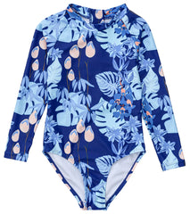 Snapper Rock Girls' Mango Tango Sustainable LS Surf Suit (Toddler, Little Kid, Big Kid)