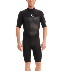 Rip Curl Men's 2MM Dawn Patrol Back Zip S/S Spring Suit