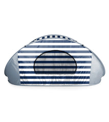 Picnic Time Manta Popup Sun/Wind Shelter Beach Tent Navy/White