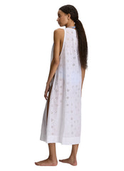 Polo Ralph Lauren Women's Eyelet Covers Button Front Maxi Cover Up Dress