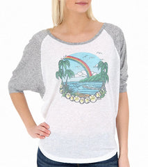 Rip Curl Women's Over The Rainbow Baseball Tee