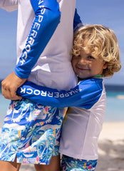 Snapper Rock Boys' Breakwater Beach Long Sleeve Rash Guard Set (Baby)