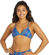 JOLYN Women's Triangle Funfetticini Bikini Top