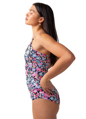Nani Women's Odyssey Ruched Corss Back One PIece Swimsuit