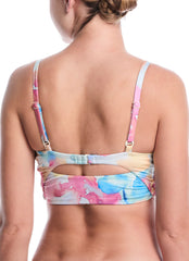 Nike Women's Aquarelle V-Neck Midkini Top