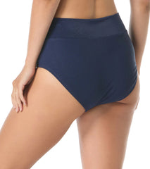 Beach House Women's Paloma Beach Solids Rib Brillance High Waist Bikini Bottm