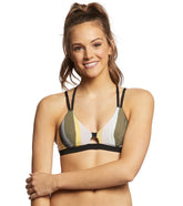 Hurley Women's Quick Dry Resin Triangle Surf Bikini Top
