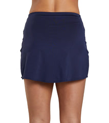 Dolfin Women's Aquashape Solid High Waisted Wrap Swim Skirt