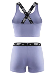 Nike Girls' Logo Tape Crossback Two Piece Midkini Set (Big Kid)