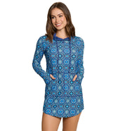 Jantzen Women's Morrocan Tiles Hoodie Dress