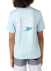 O'Neill Boys' Trvlr UPF 50+ Peak Short Sleeve Rash Guard (Big Kid)