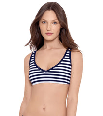 Ralph Lauren Women's Pique Stripe Bralette Bikini Top