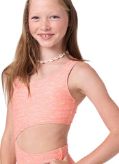O'Neill Girls' Sunshine Asymmetric One Piece Swimsut (Big Kid)
