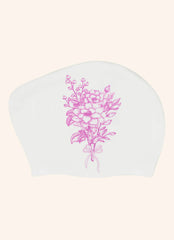 Sporti Mystic Bloom Long Hair Bun Silicone Swim Cap