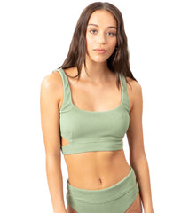 Rip Curl Women's Solid Crop Bikini Top