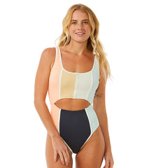 Rip Curl Women's Block Party Splice Good One Piece Swimsuit