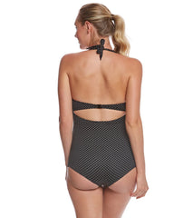 Pez D'or Maternity Montego Bay Pin Spot Jacquard One Piece Swimsuit