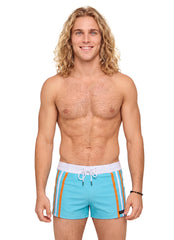 Sauvage Stripe Retro Lycra Swim Short