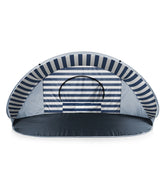 Picnic Time Manta Popup Sun/Wind Shelter Beach Tent Navy/White