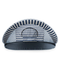 Picnic Time Manta Popup Sun/Wind Shelter Beach Tent Navy/White