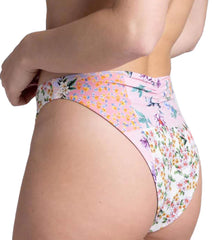 JOLYN Women's Mandy Cottage Patch Cinch Detail French Cut Bikini Bottom