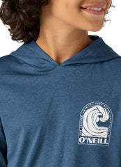 O'Neill Boys' Trvlr UPF 50+ Peak Long Sleeve Rash Guard (Big Kid)