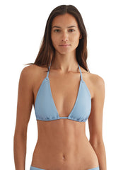 Polo Ralph Lauren Women's Oxford Modern Tall Slider Triangle Jersey Bikini Top