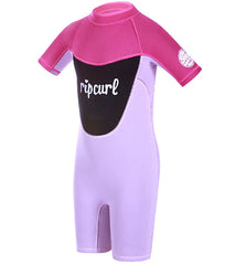 Rip Curl Girls' Toddler Dawn Patrol 2mm S/S Spring Suit
