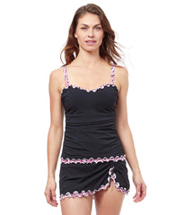 Profile by Gottex Women's Pretty Wild Ruffle Tankini (D-Cup)