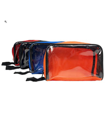 LINE2Design Color Coded First Aid Medical Kit Water Resistant Accessory Pouches, Zippered Bag with Transparent Window Set of 4