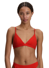Polo Ralph Lauren Women's Minimal Solids V Neck Bralette Bikini Top