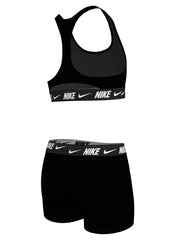 Nike Girls' Logo Tape Racerback Two Piece Bikini Short Set (Big Kid)
