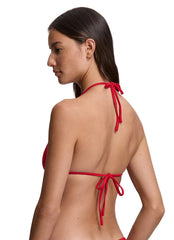 Polo Ralph Lauren Women's Logo Jacquard Ricky Slider Triangle Bikini Top