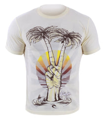 Rip Curl Guys' Peace Palms Returns S/S T Shirt
