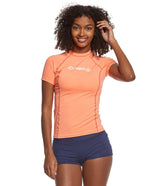 O'Neill Women's Basic Skins Short Sleeve Crew Rashguard