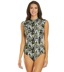 Penbrooke Prairie Dance High Neck One Piece Swimsuit