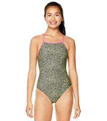 Speedo Vibe Women's Printed X Back One Piece Swimsuit
