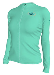 Nike Women's Long Sleeve Zip Hydro Rash Guard