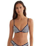 Polo Ralph Lauren Women's Pique Stripe Tipped Bralette Bikini Top