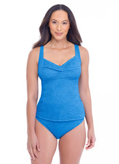 Krinkle by Penbrooke Women's Chlorine Resistant Twist Tankini Top