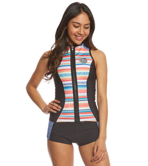 Rip Curl Women's 1mm G-Bomb Sublimated Sleeveless Front Zip Wetsuit Vest
