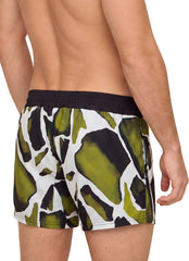 Sauvage Men's Camo Retro Italian Swim Trunks